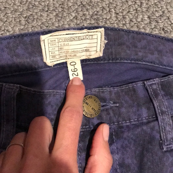 Current Elliot Boa Ankle Skinny Blue Ribbon - Picture 5 of 6